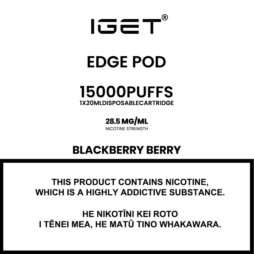 IGET Edge LP15000 Prefilled Pod
