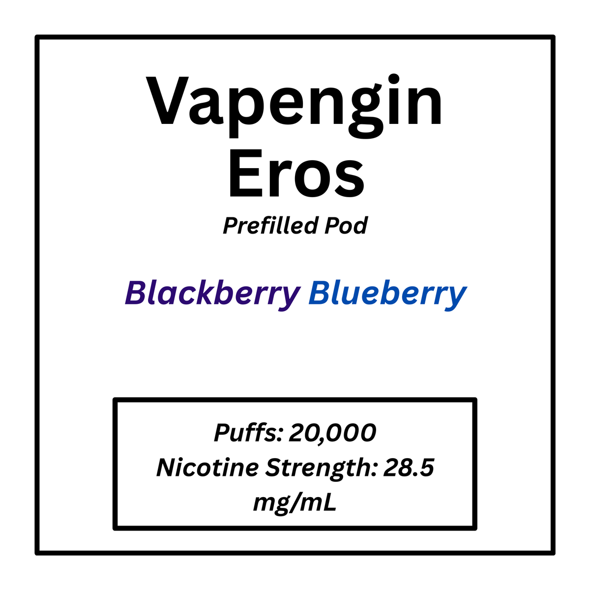 Vapengin Eros 20000 Puffs Prefilled Pod