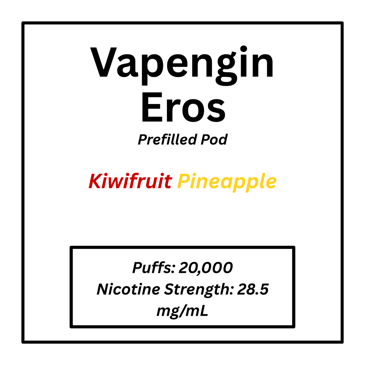 Vapengin Eros 20000 Puffs Prefilled Pod