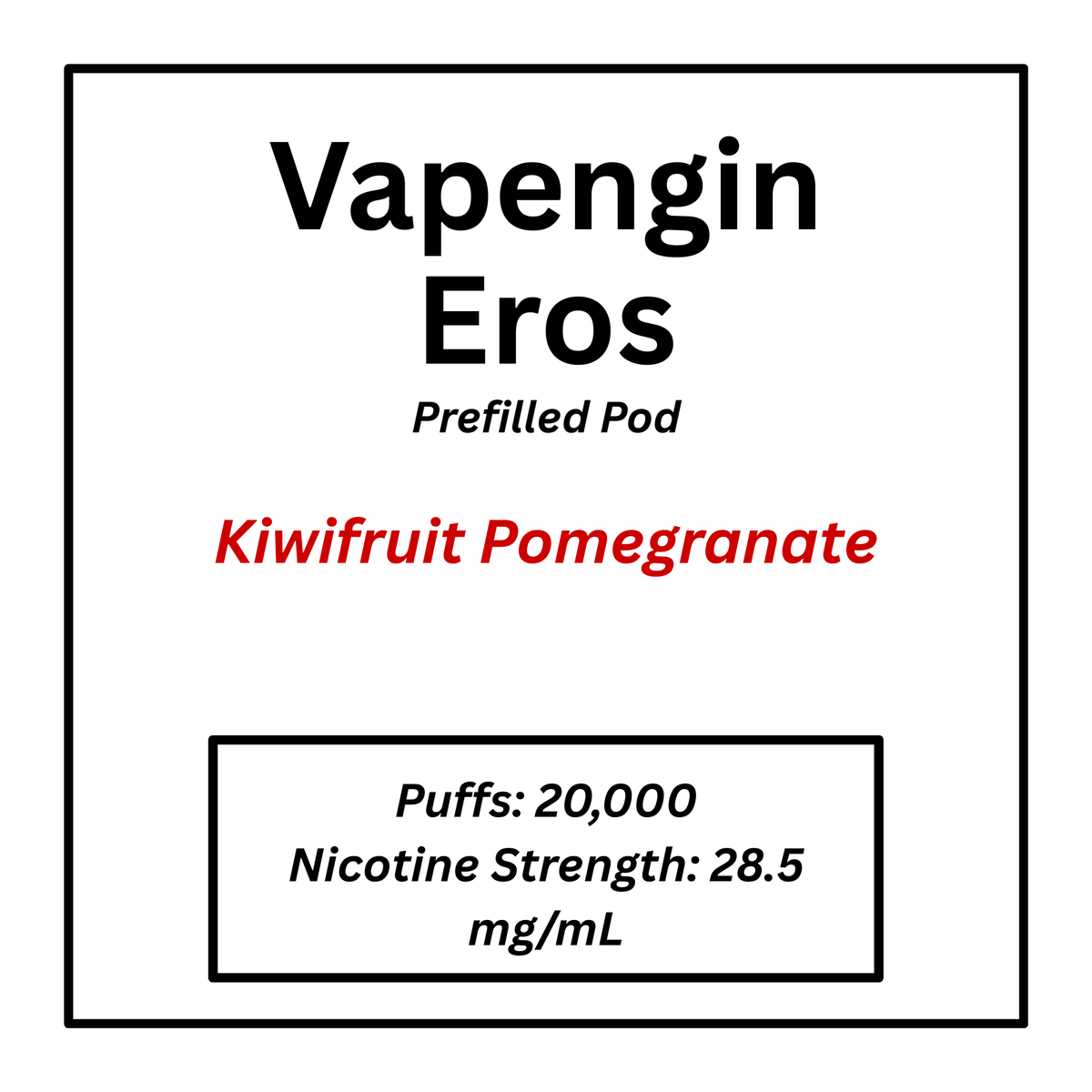 Vapengin Eros 20000 Puffs Prefilled Pod
