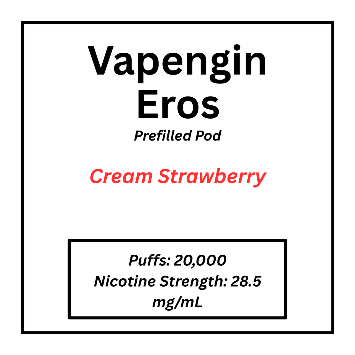 Vapengin Eros 20000 Puffs Prefilled Pod