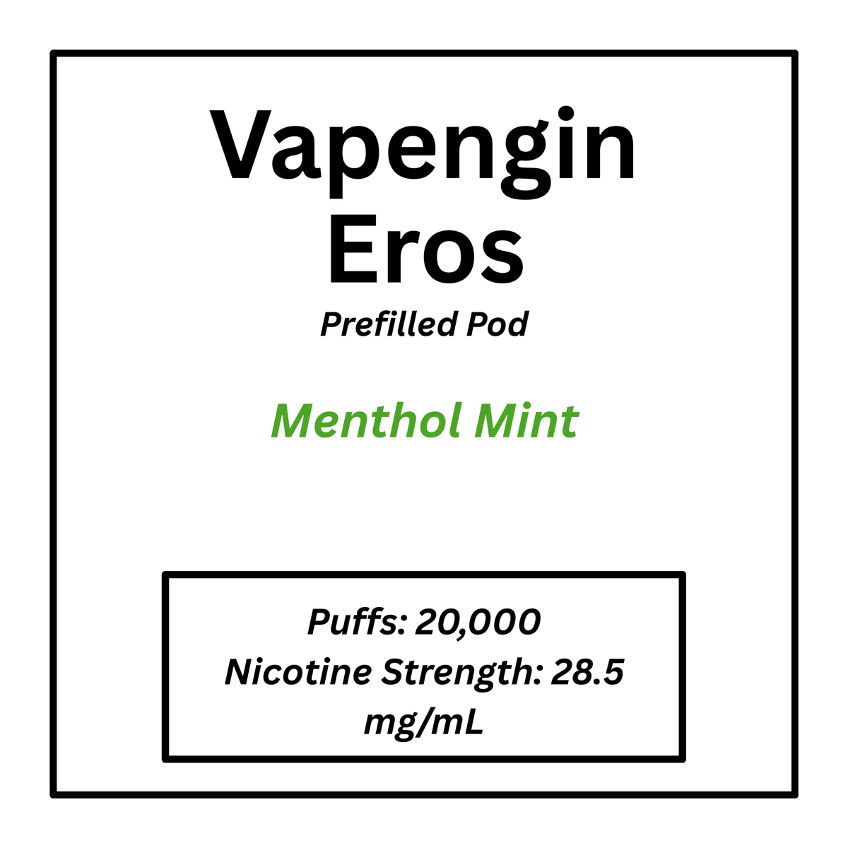 Vapengin Eros 20000 Puffs Prefilled Pod