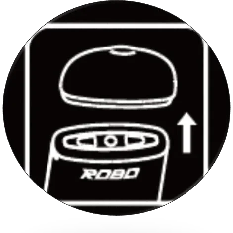 ROBO AIRのマウスピースを取り外す